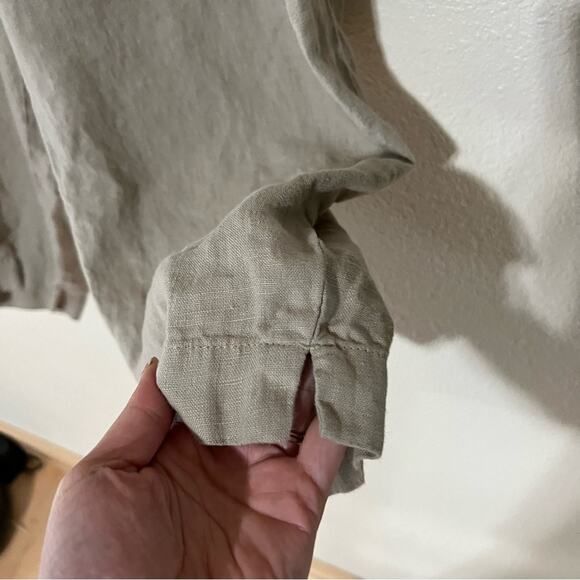 J. Jill linen love tan pull on elastic waist ankle pants 2X plus - Picture 4 of 8